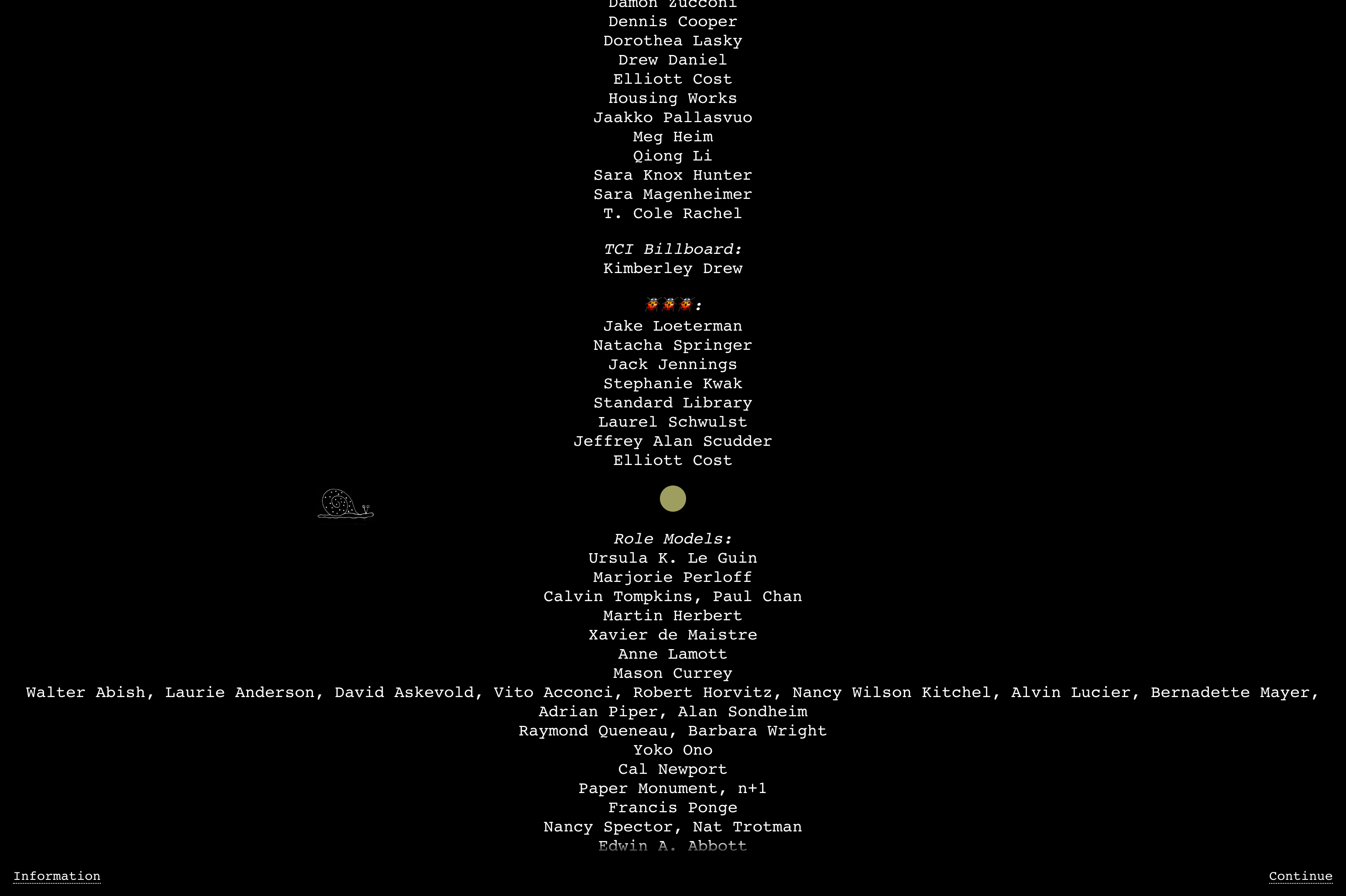The Creative Independent Weekend Credits